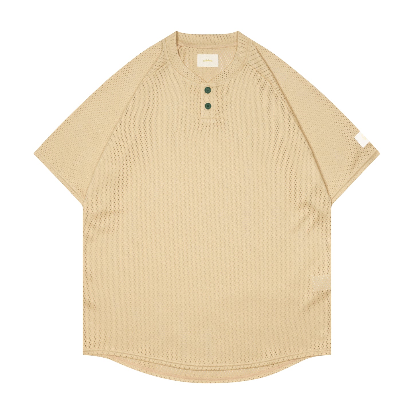 College Logo Mesh BB Shirt (beige)