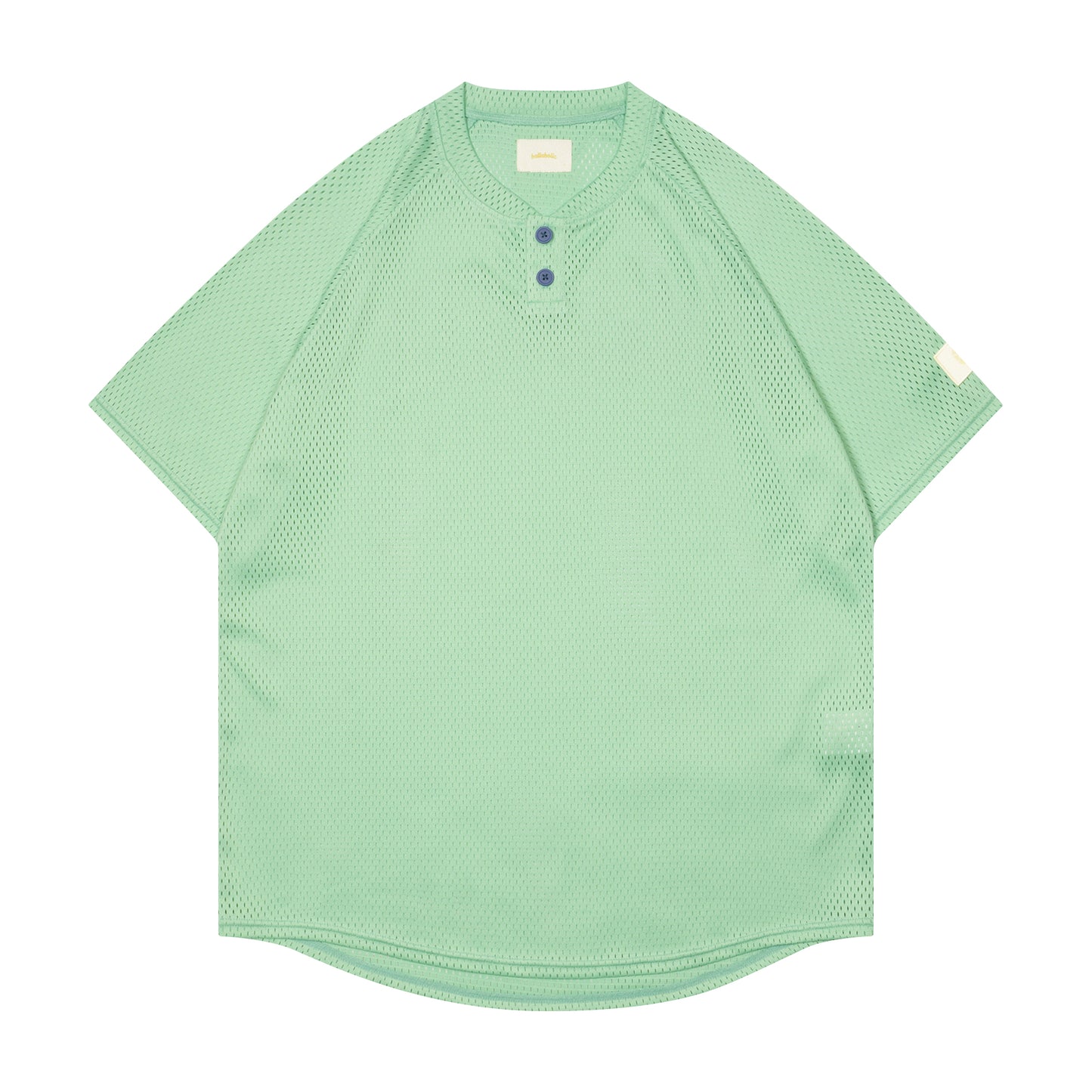 College Logo Mesh BB Shirt (mist green)