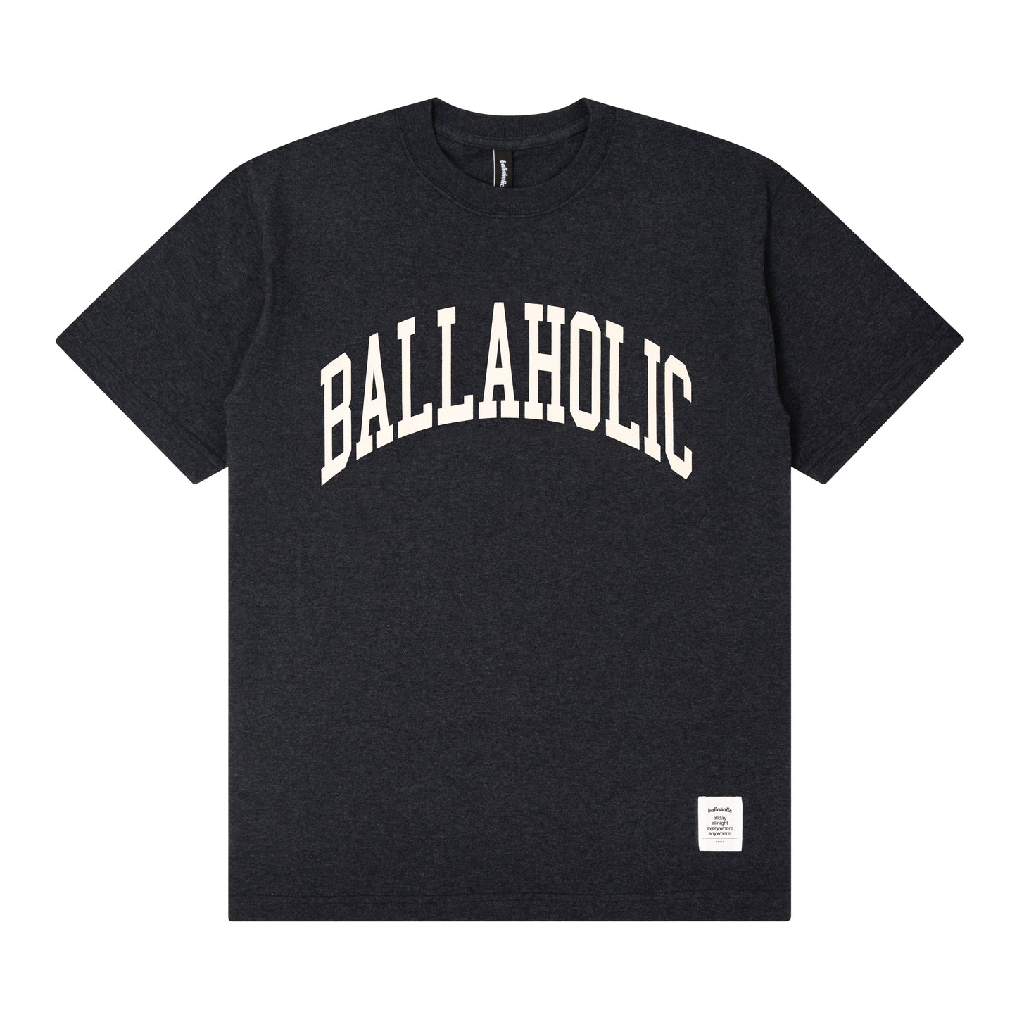 College Logo Tee (dark heather navy/white)