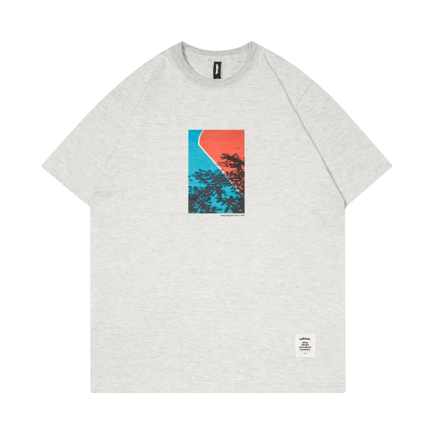 Playground Photo Tee -Tree Shadow- (ash)
