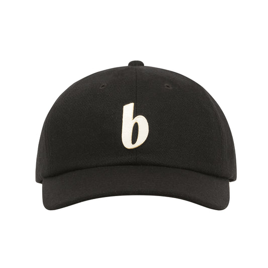 b 6P Wool Cap (black)