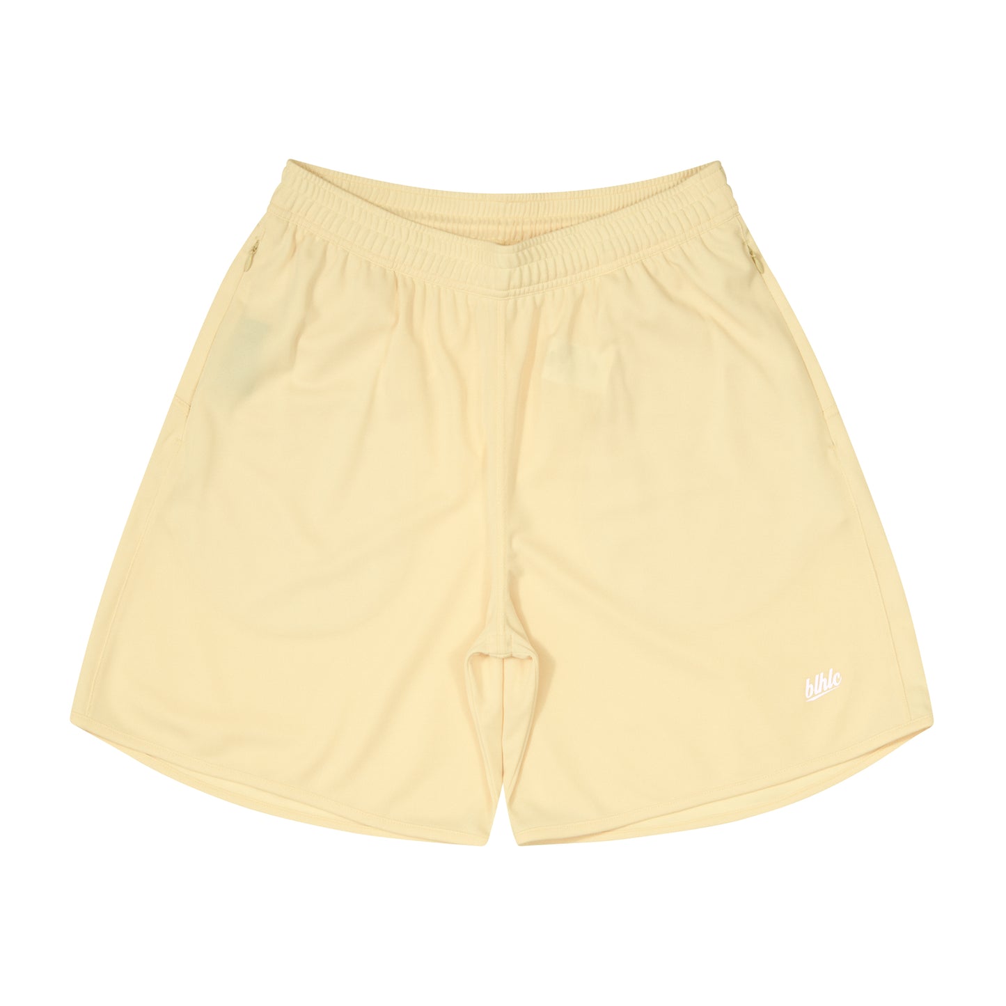 Basic Zip Shorts (lemon ice/white)