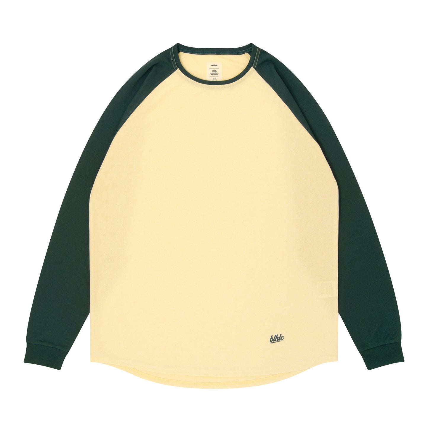 2 Tone blhlc Cool Long Tee (lemon ice/dark green)