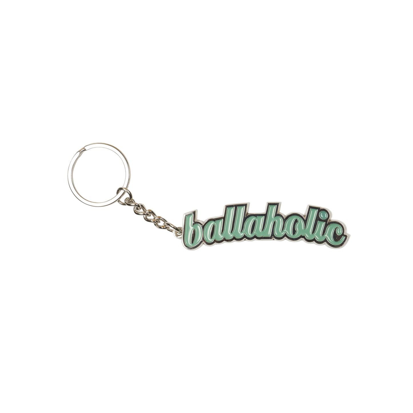 Logo Keychain (silver/sea green)