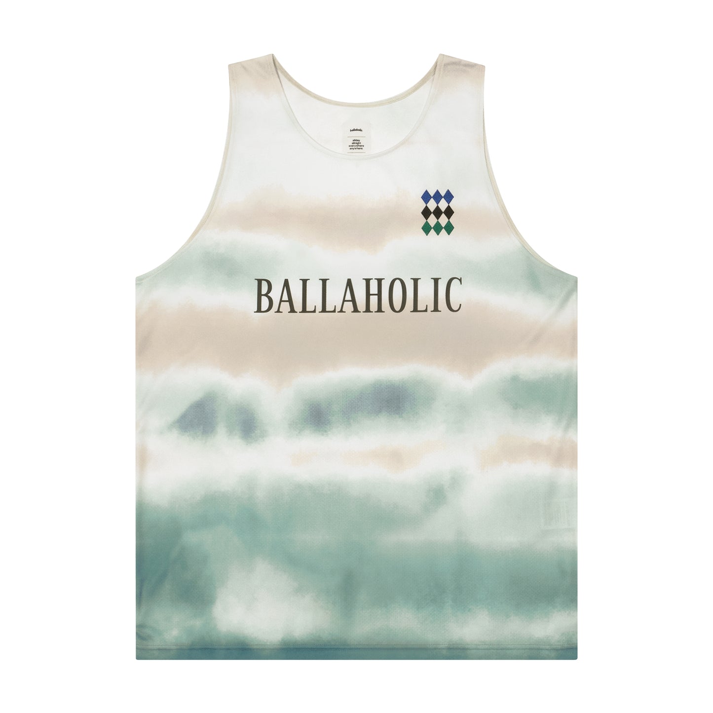Tides Pattern Tank Top (white)