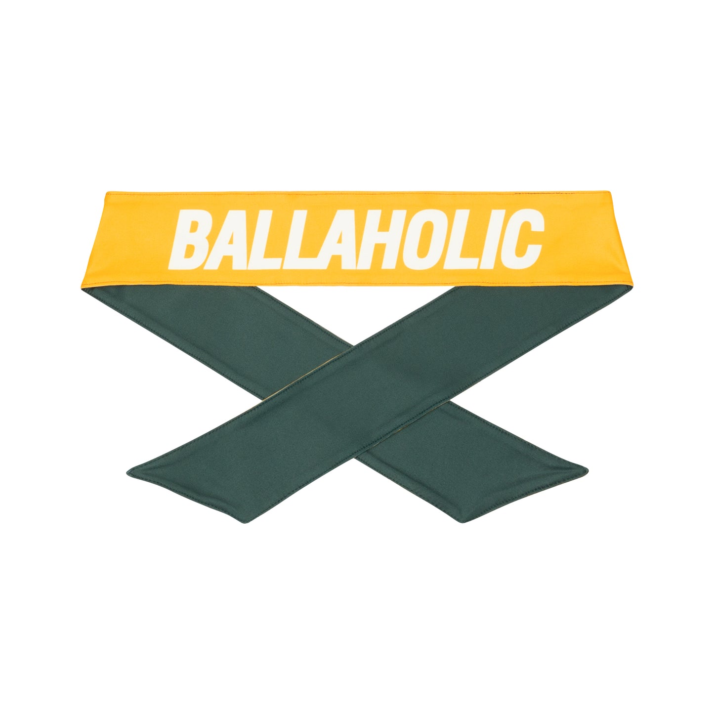 Logo Head Tie (dark green/yellow)