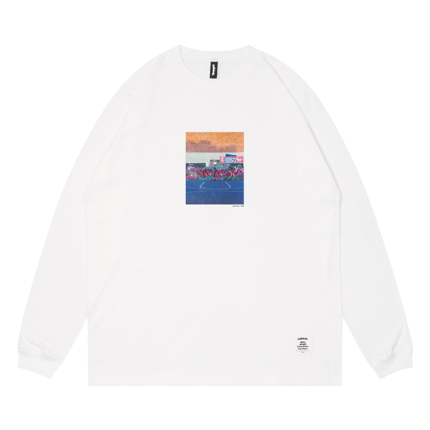 Photo Long Tee -Lower East Side Playground- (white)