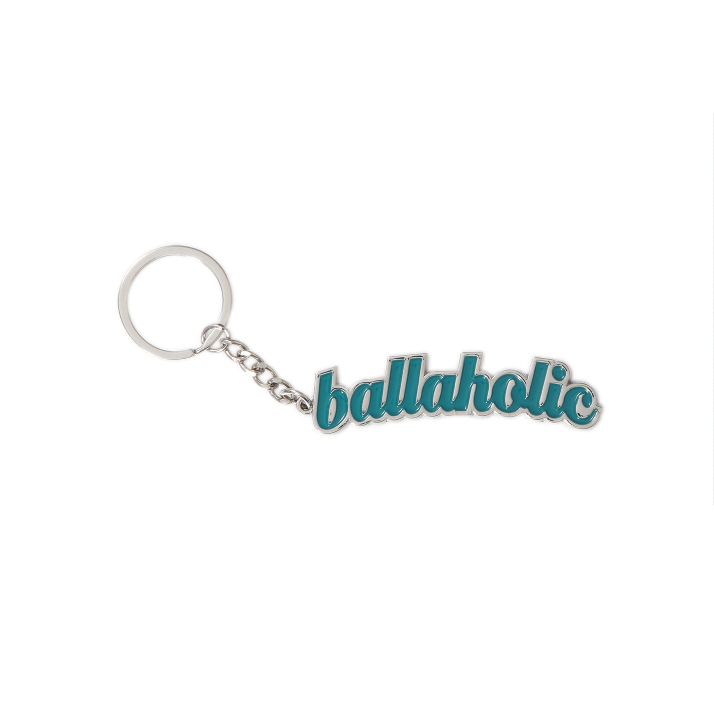 Logo Keychain (silver/teal blue)