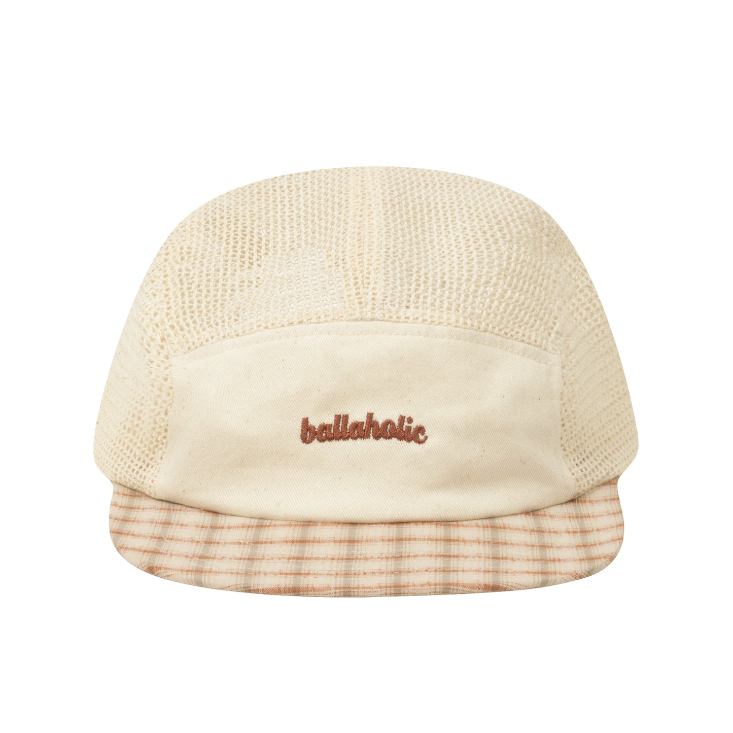 Cotton Linen Logo Mesh 5P Cap (red)