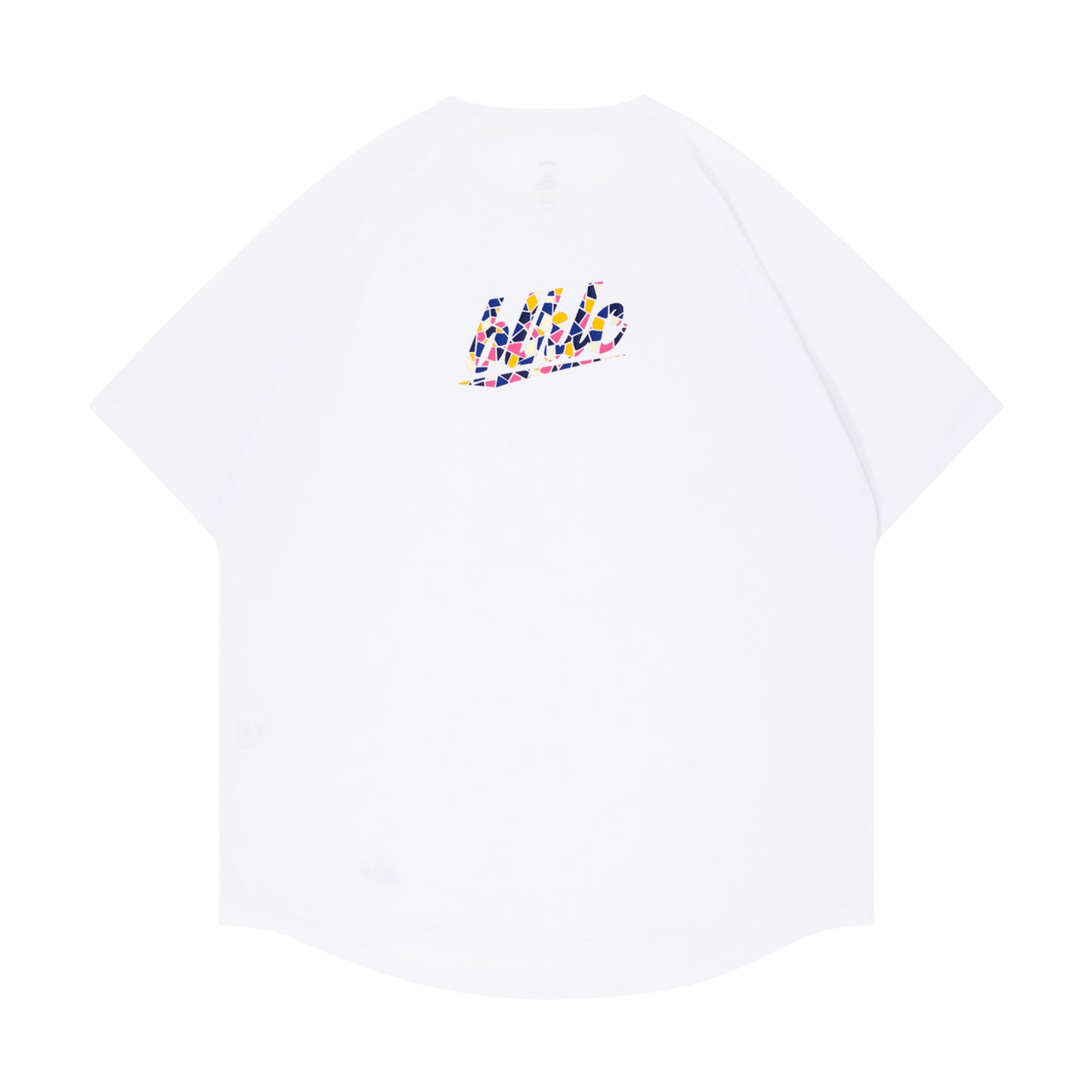blhlc Back Print Cool Tee (white/flower pink mosaic)