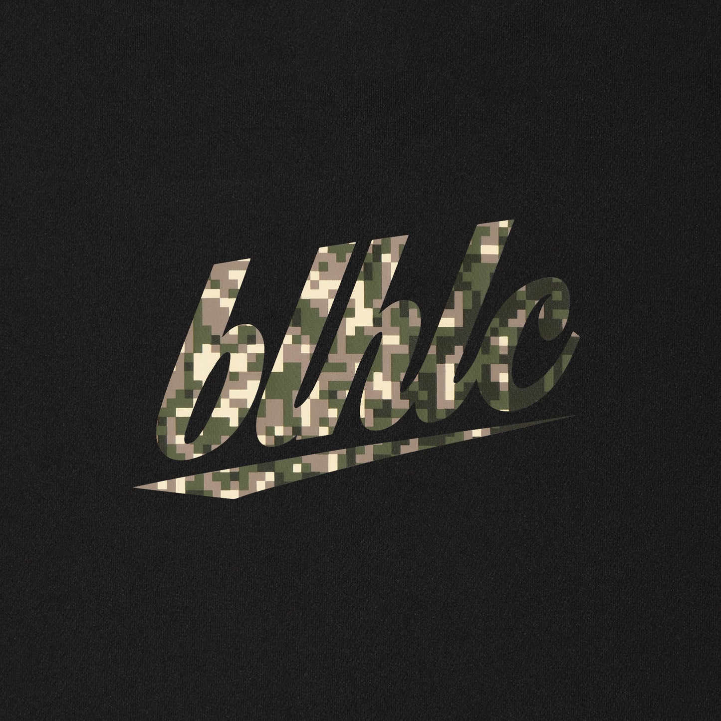 blhlc Back Print Cool Tee (black/forest digital camo)