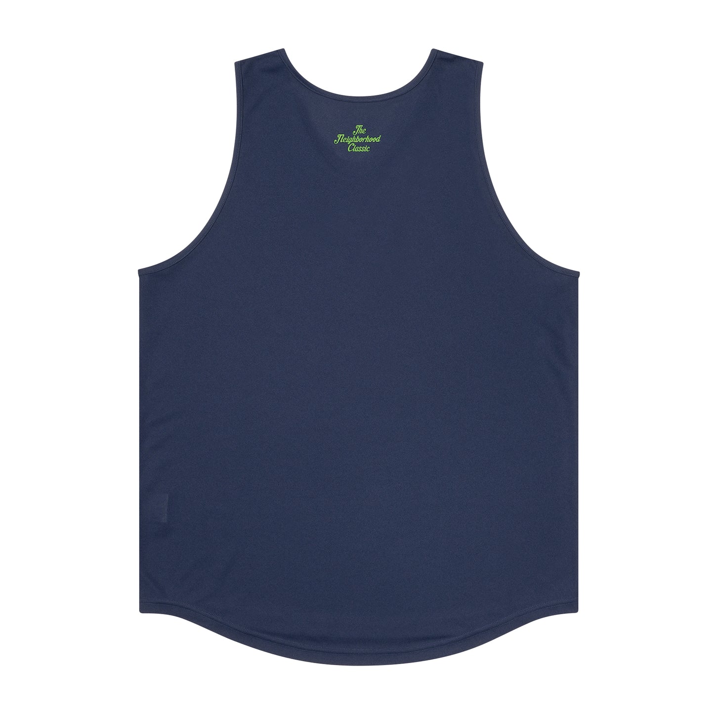 The Neighborhood Classic Tank Top (navy/white/lime green)