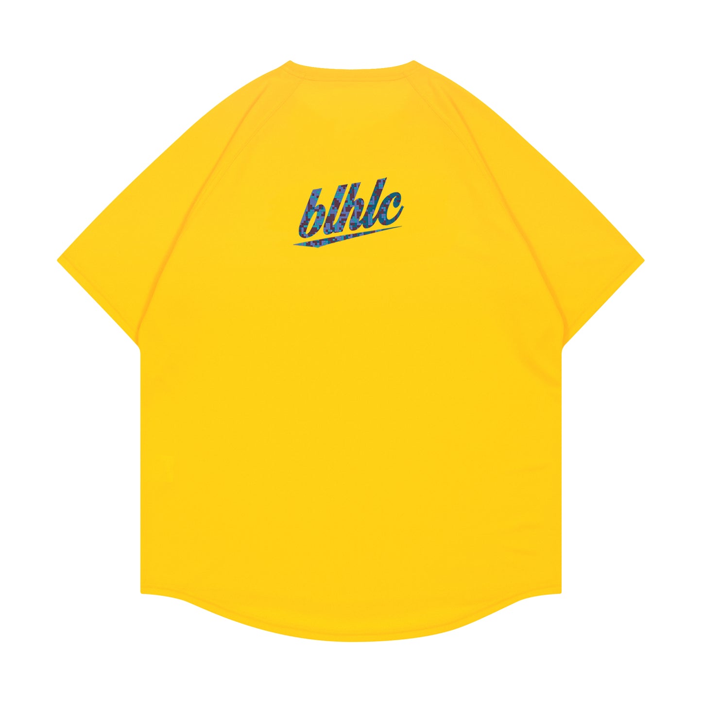 blhlc Back Print Cool Tee (yellow/marine digital camo)