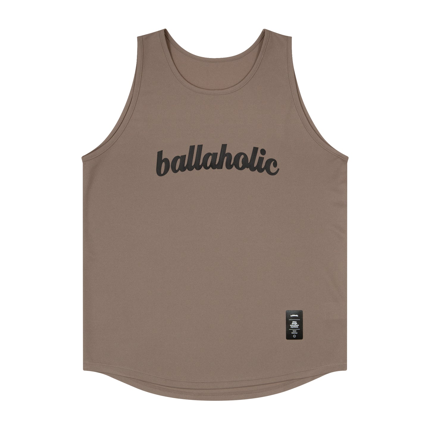 Logo Tank Top (taupe gray/black)