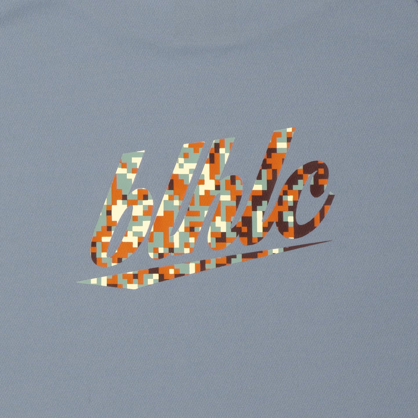 blhlc Back Print Cool Tee (faded denim/sunset digital camo)