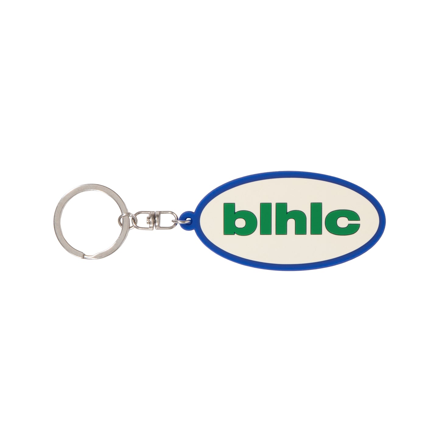 blhlc Oval Logo Keychain (ivory/blue/green)