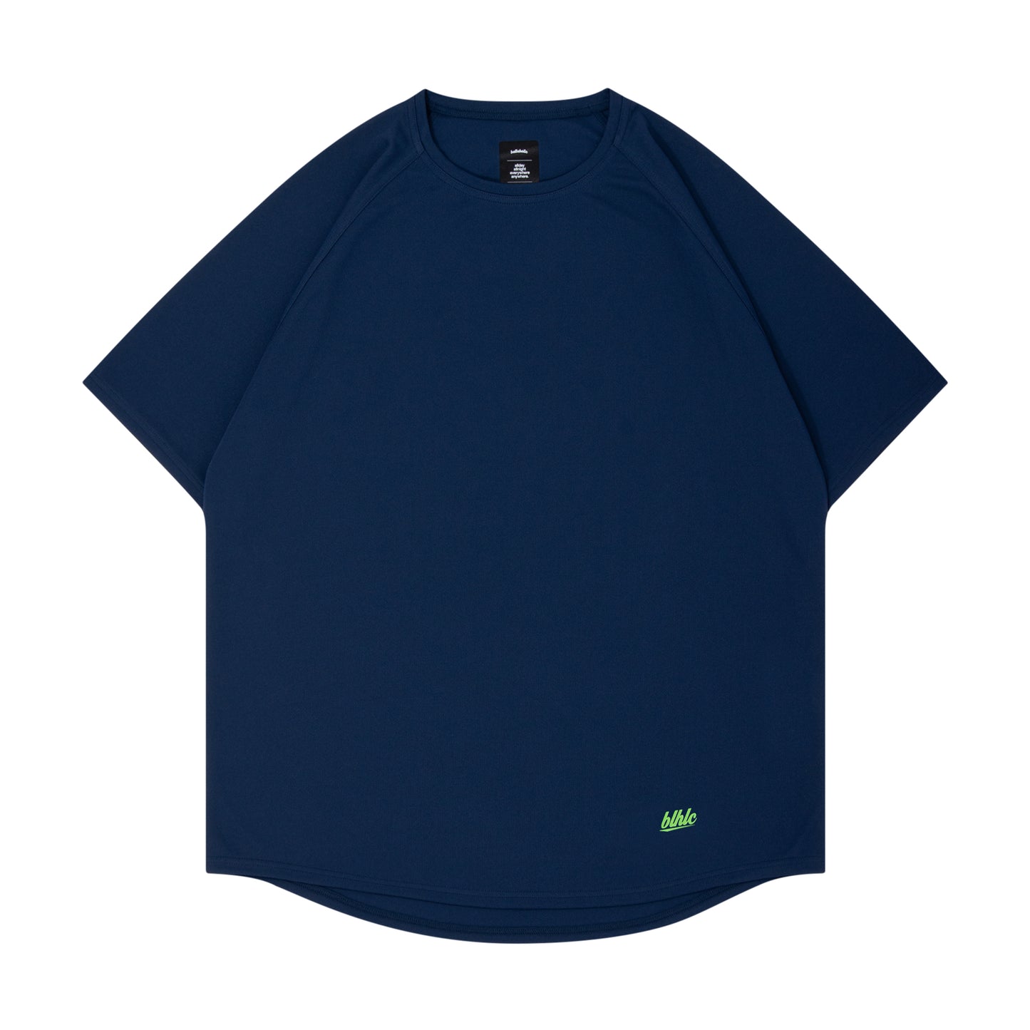 blhlc Back Print Cool Tee (navy/fresh green mosaic)