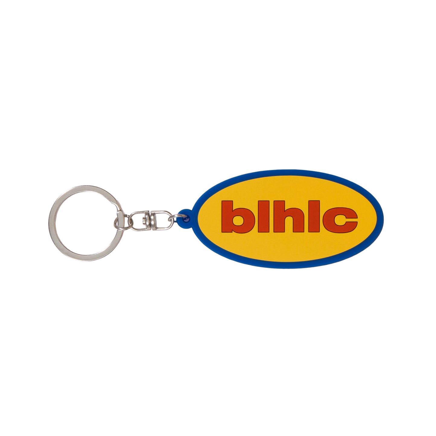 blhlc Oval Logo Keychain (yellow/blue/red)