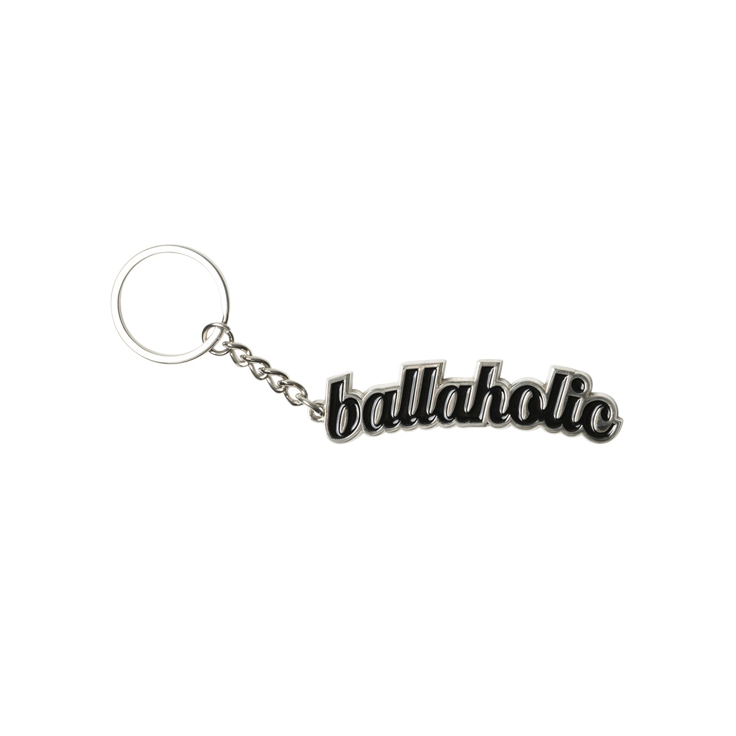 Logo Keychain (silver/black)