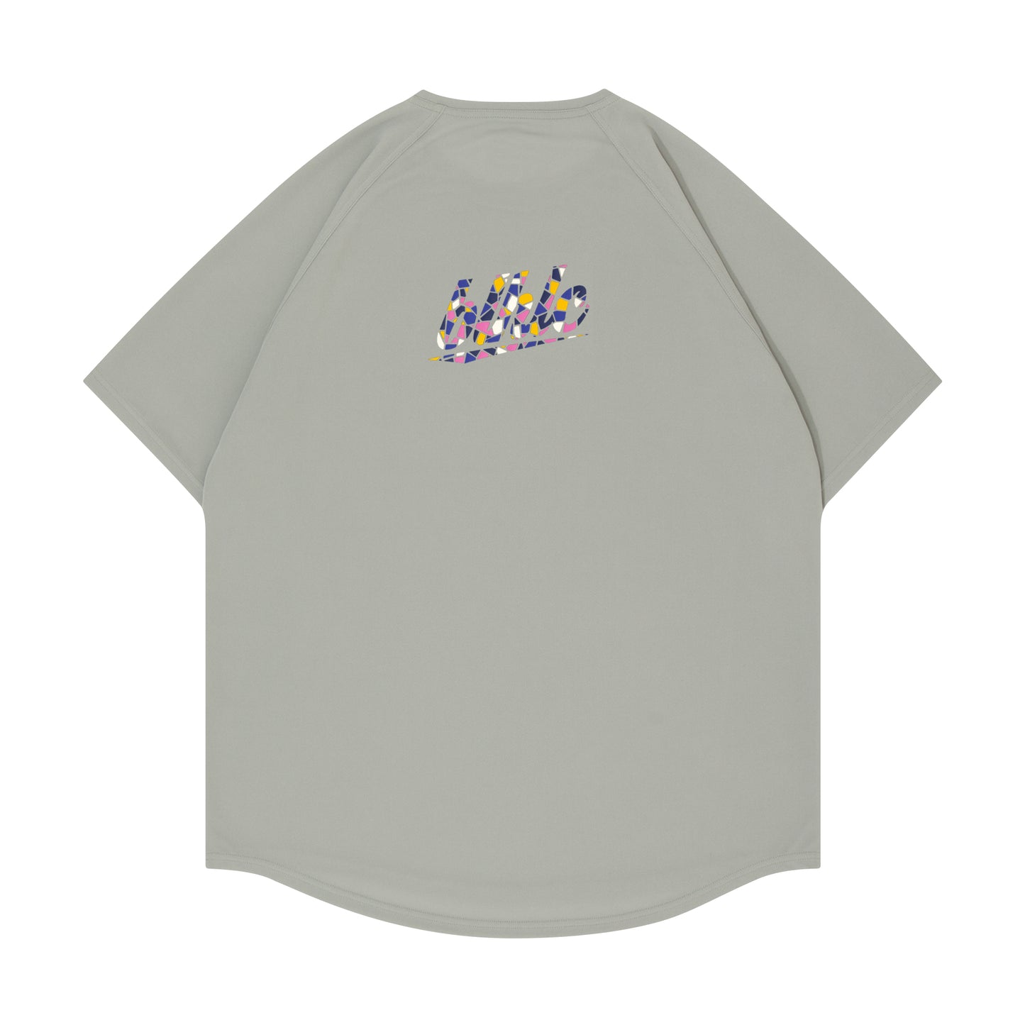 blhlc Back Print Cool Tee (gray/flower pink mosaic)