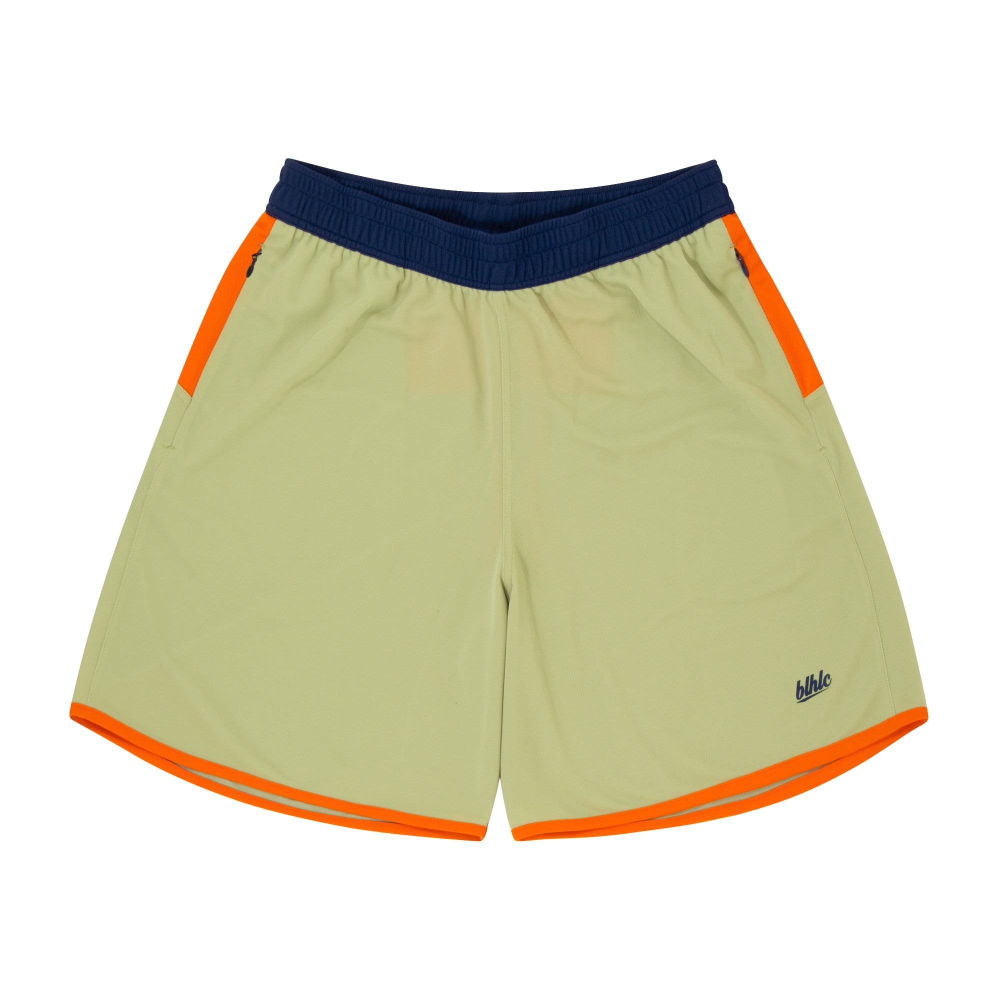 希少品　ballaholic 3tone Zip Shorts Color Blocked Zip Shorts (sage green/orange/navy) – ballaholic