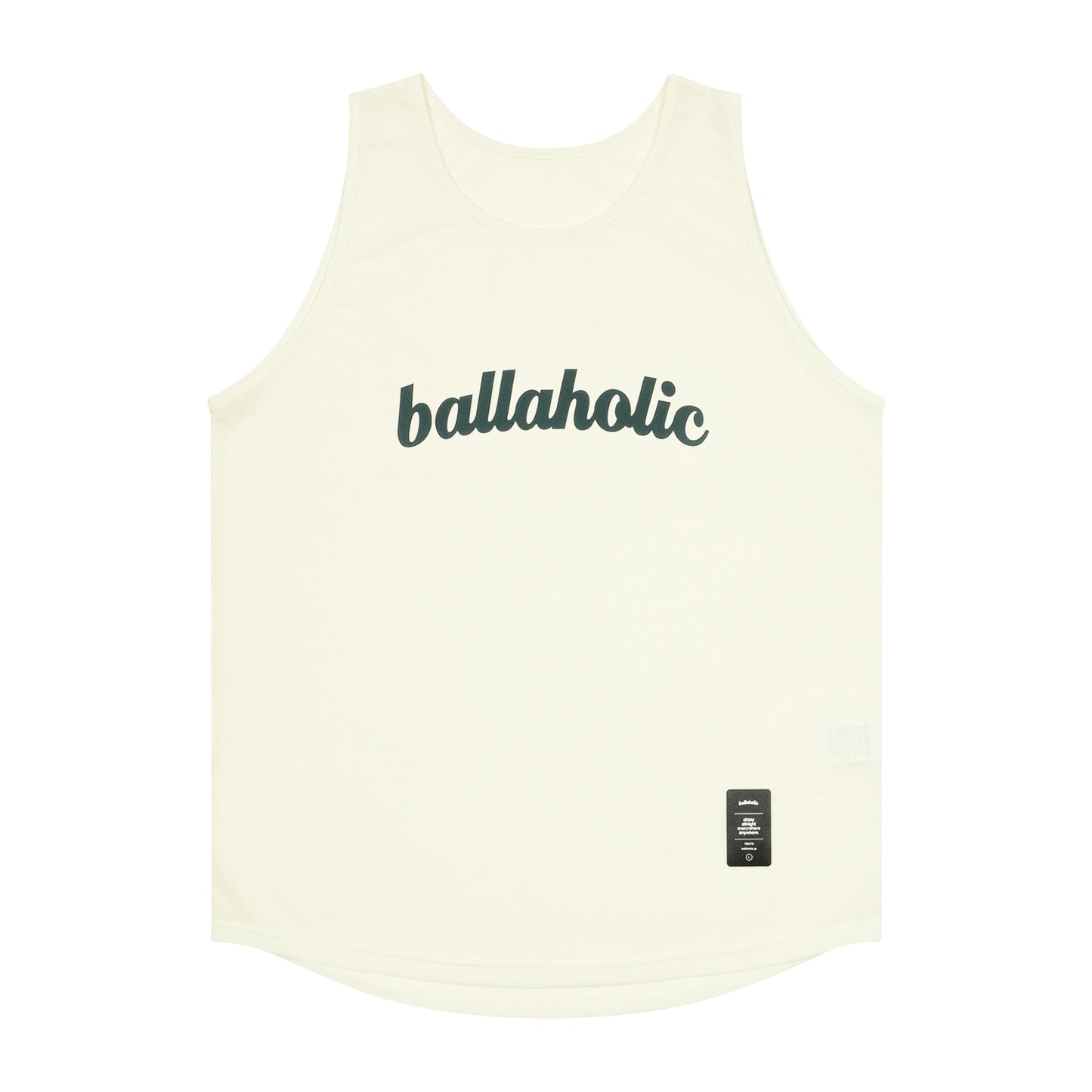 Logo Tank Top (off white/green)