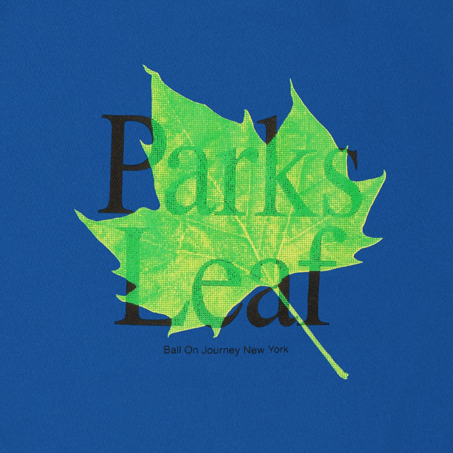Parks Leaf Zip Shorts (blue)