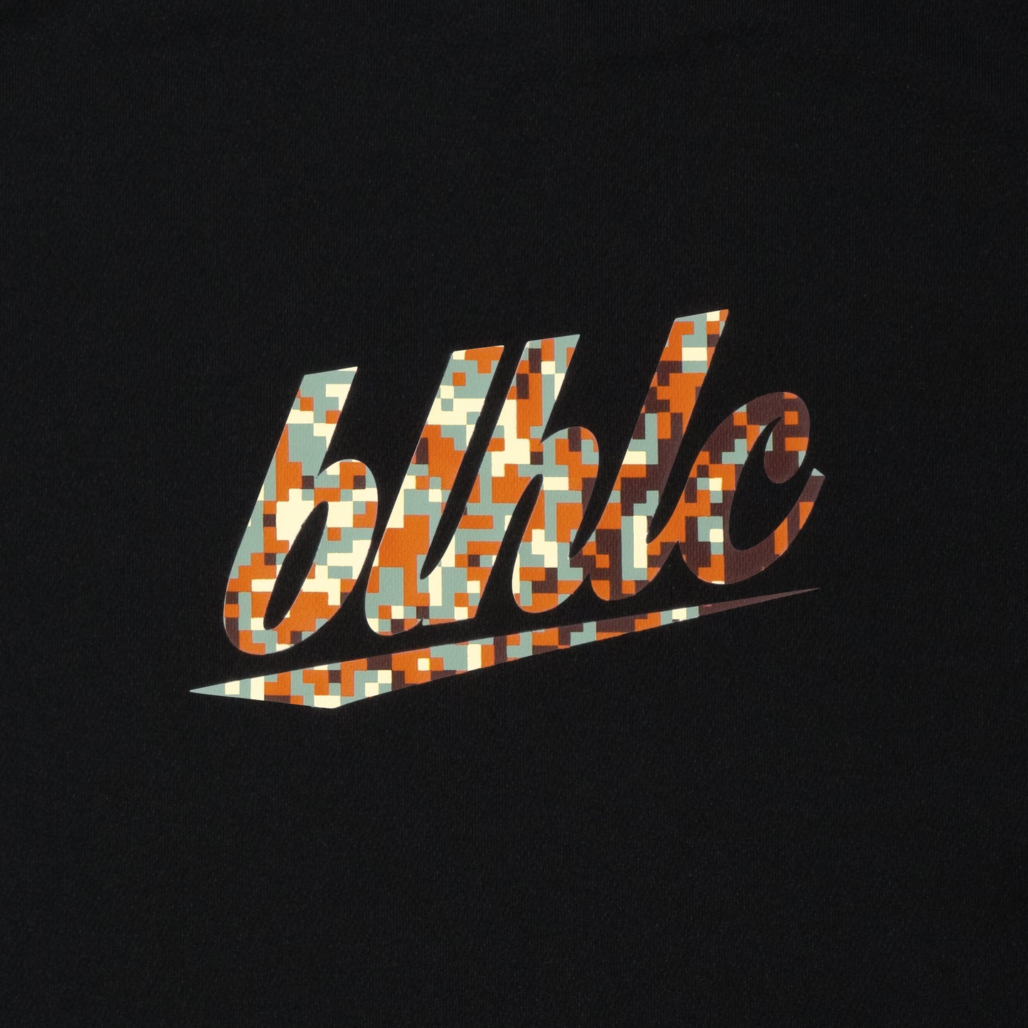 blhlc Back Print Cool Tee (black/sunset digital camo)