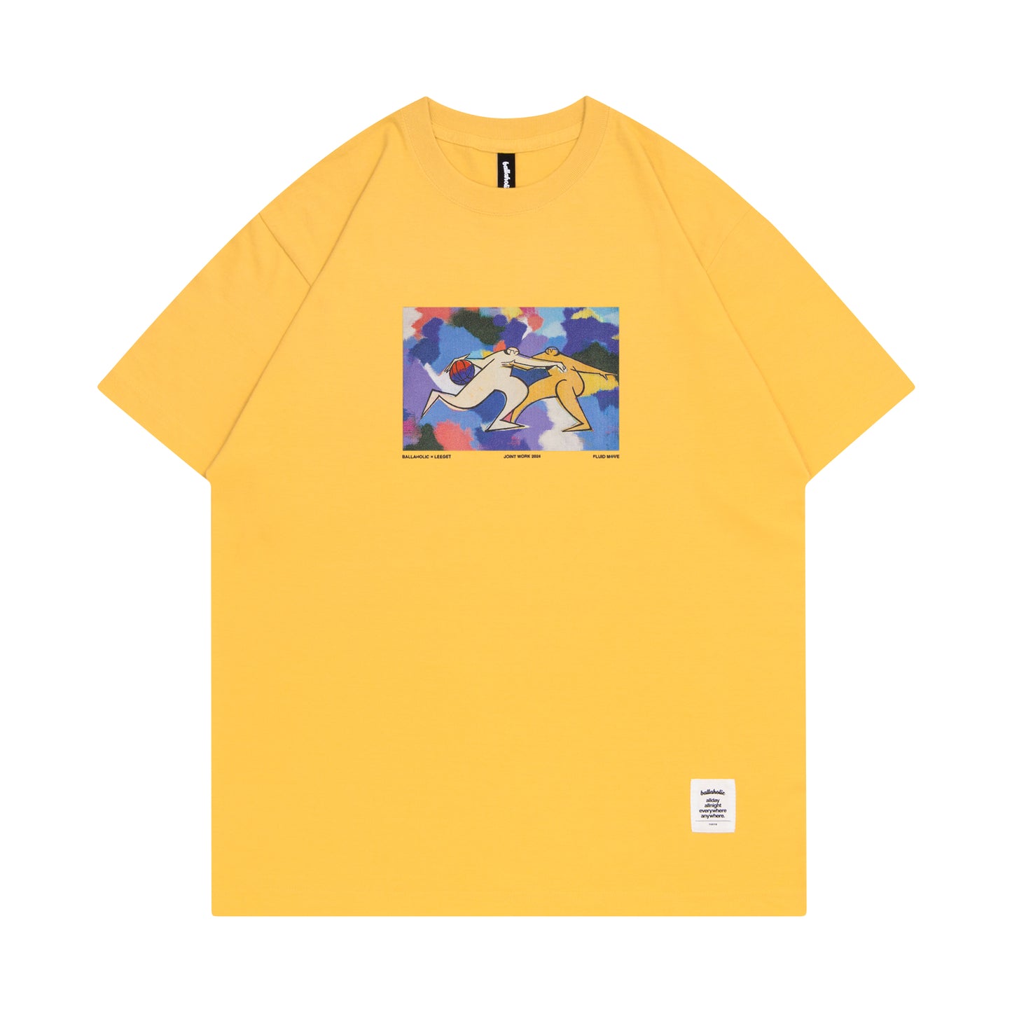 LEEGET x ballaholic Tee -FLUID MOVE- (banana)