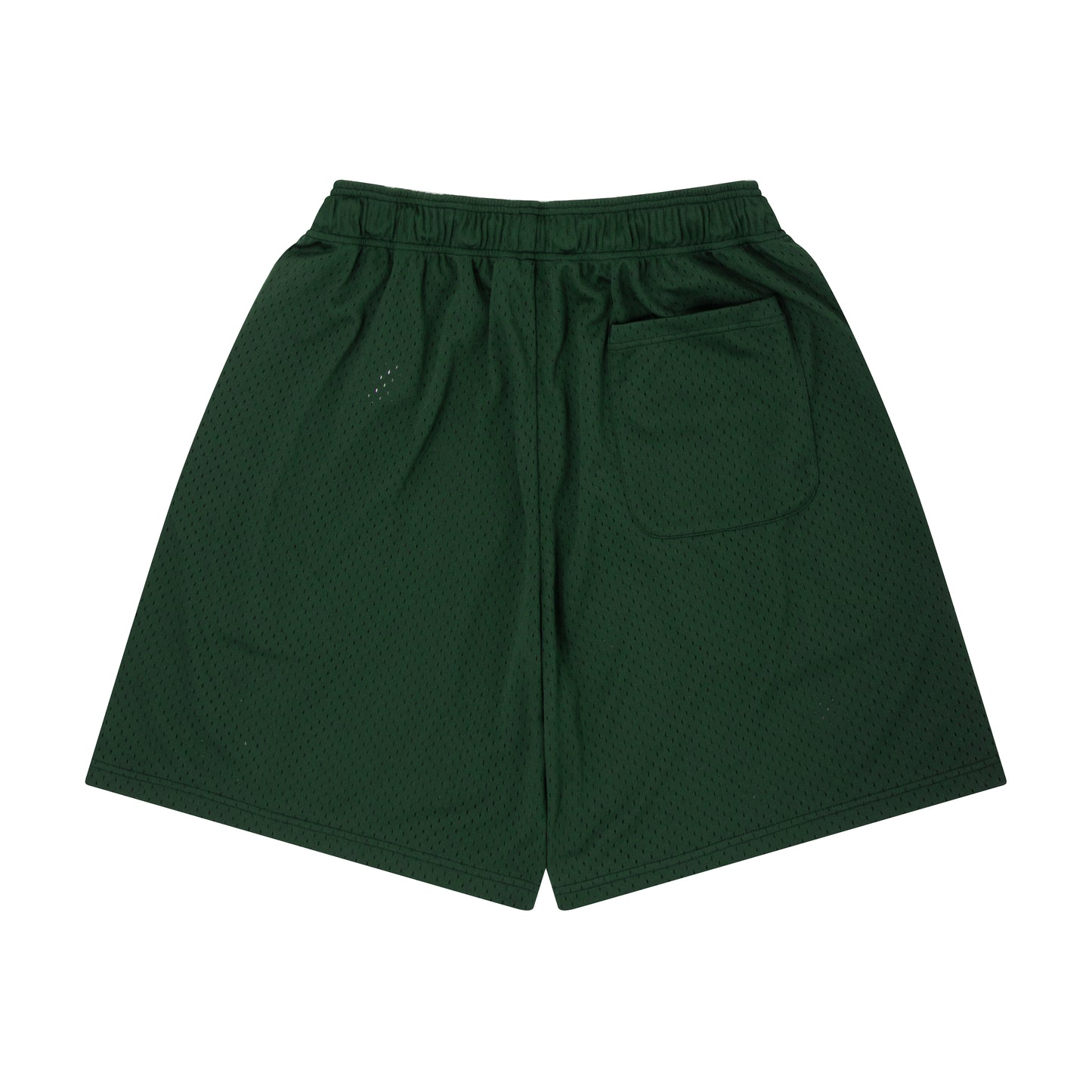 Logo Mesh Zip Shorts (dark green)