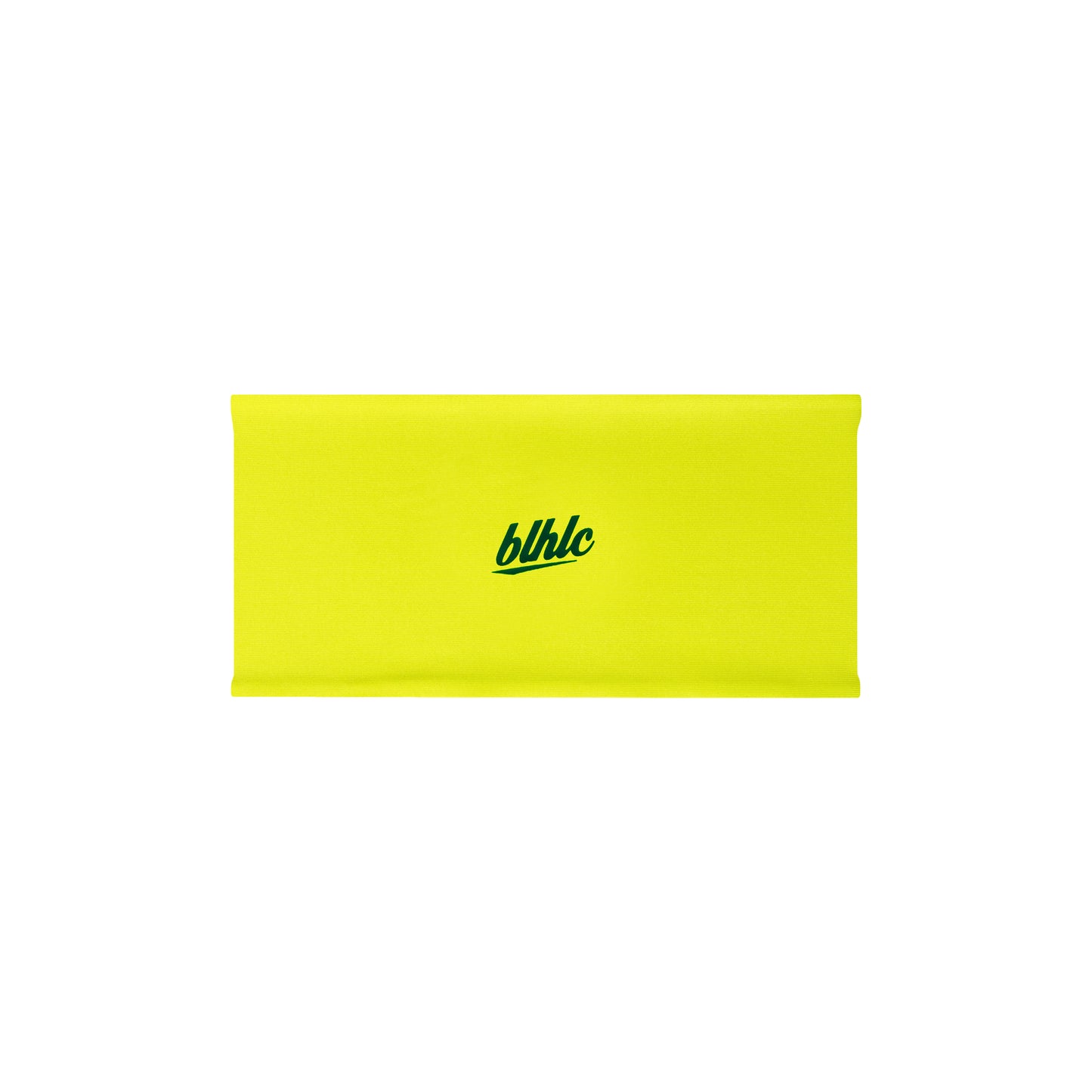 Wide Reversible Headband (dark green/lime)