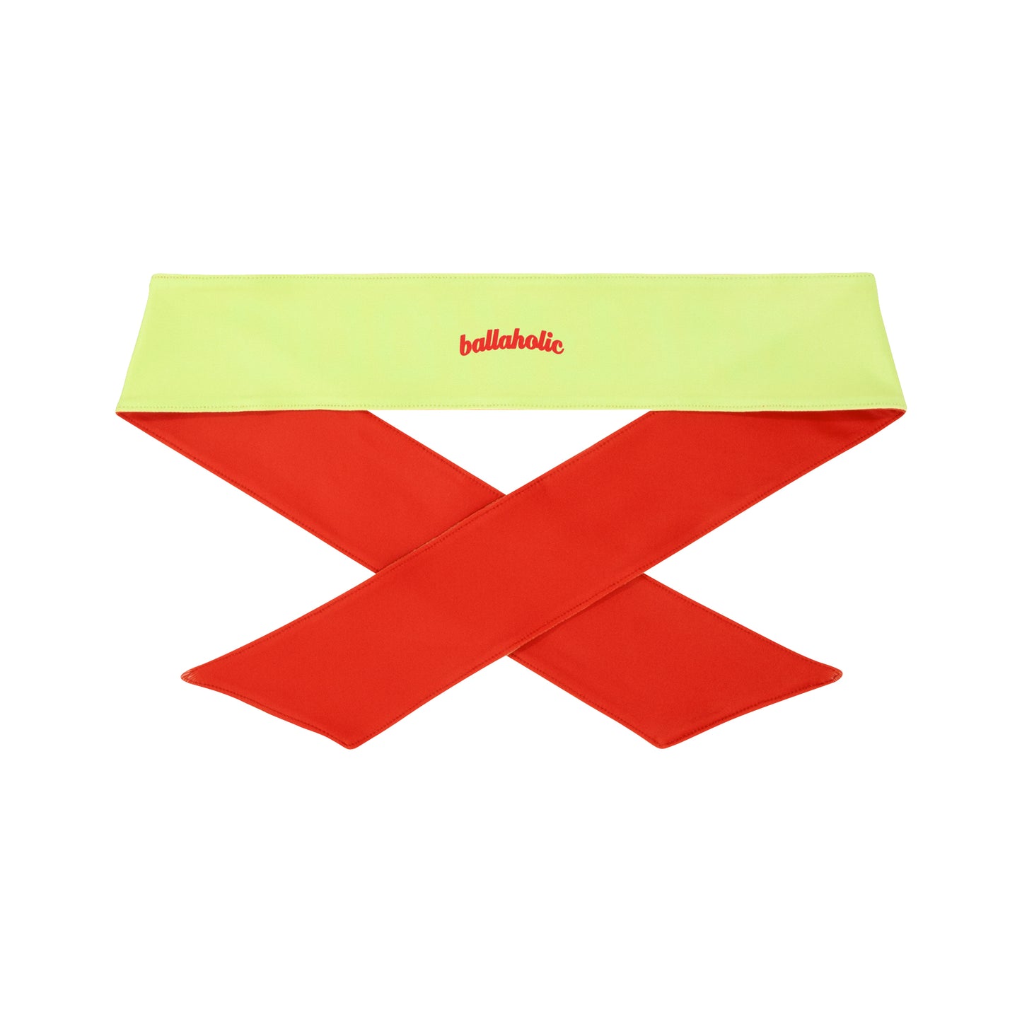 Logo Head Tie (lily green/orange red)