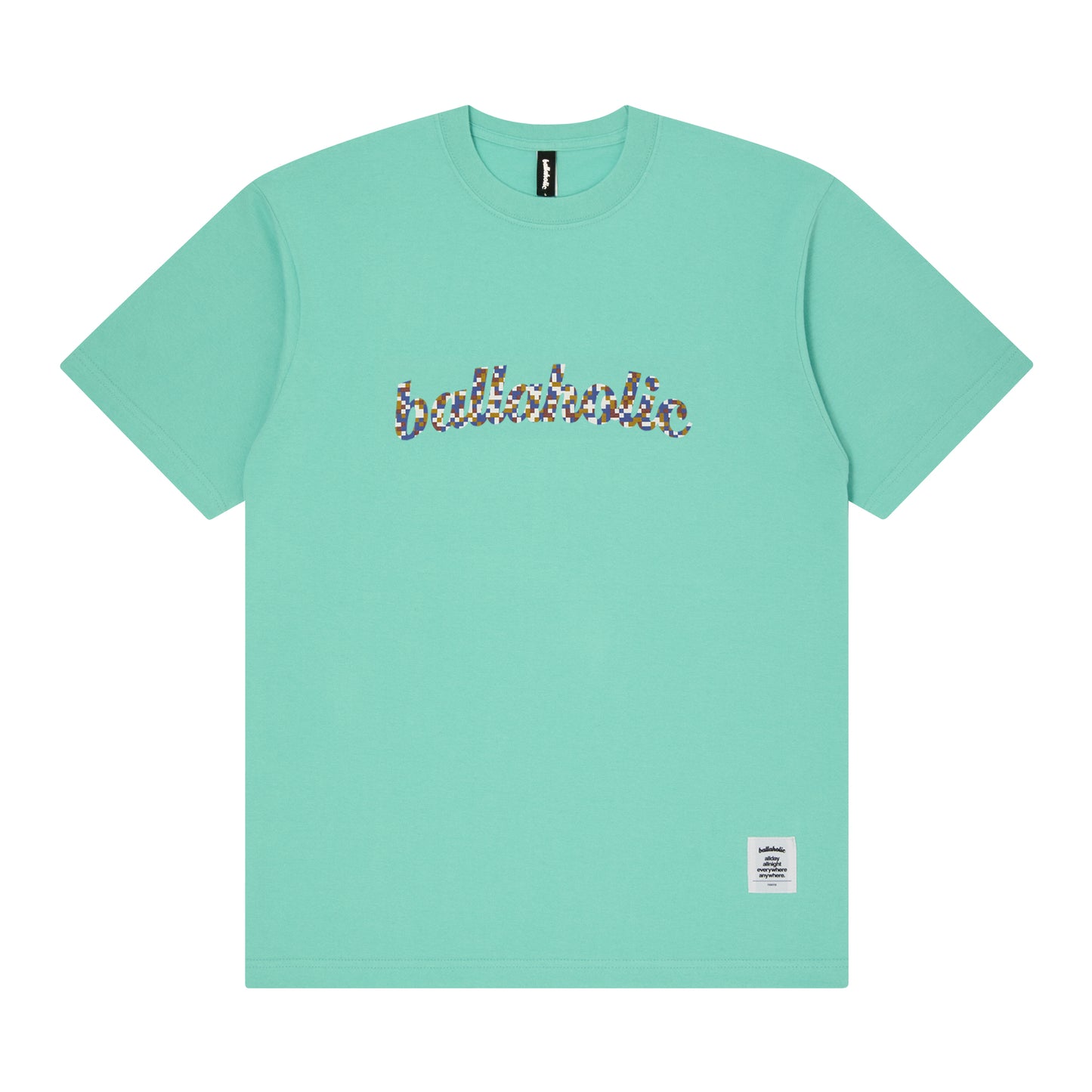 Digital Camo Logo Tee (mint green)