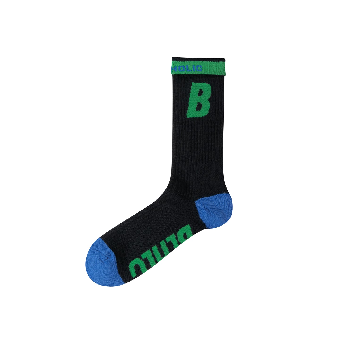 B Socks (black/green/blue)