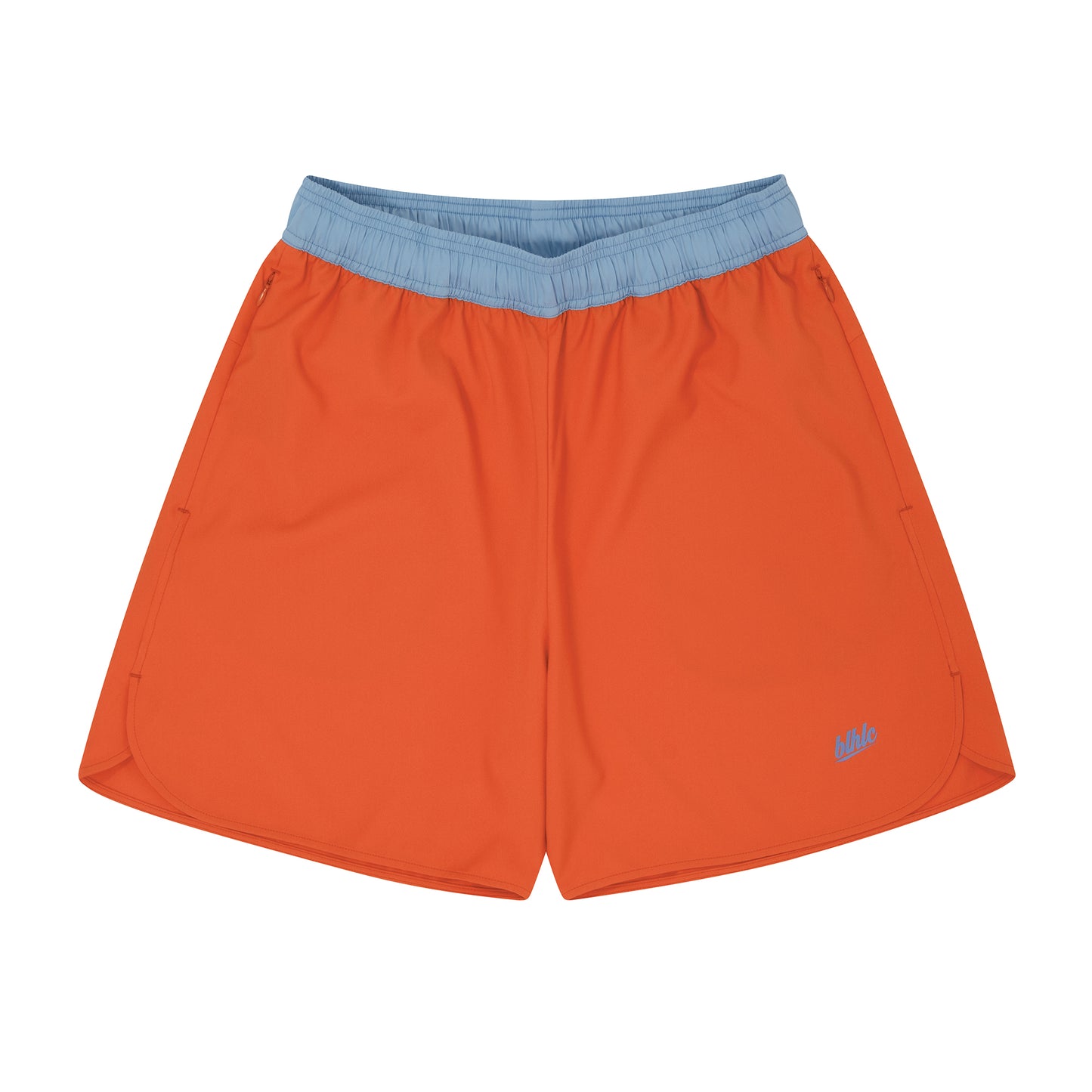 The Neighborhood Classic Zip Shorts (orange/sax)
