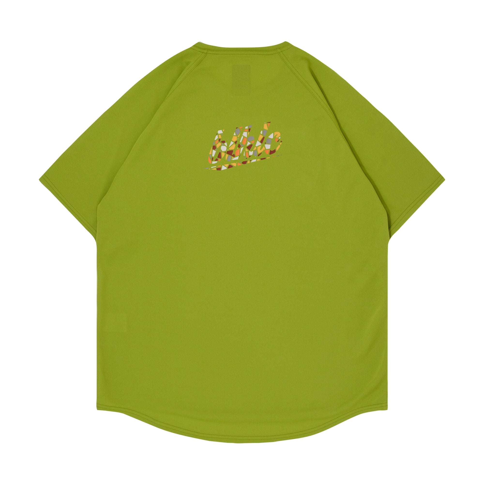 blhlc Back Print Cool Tee (lime/dry leaves mosaic) – ballaholic