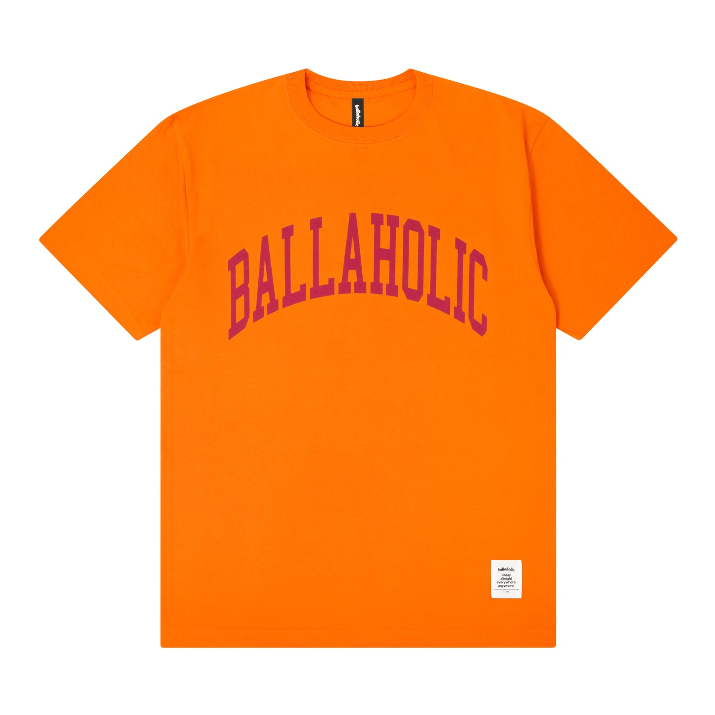 College Logo Tee (orange/hot pink)