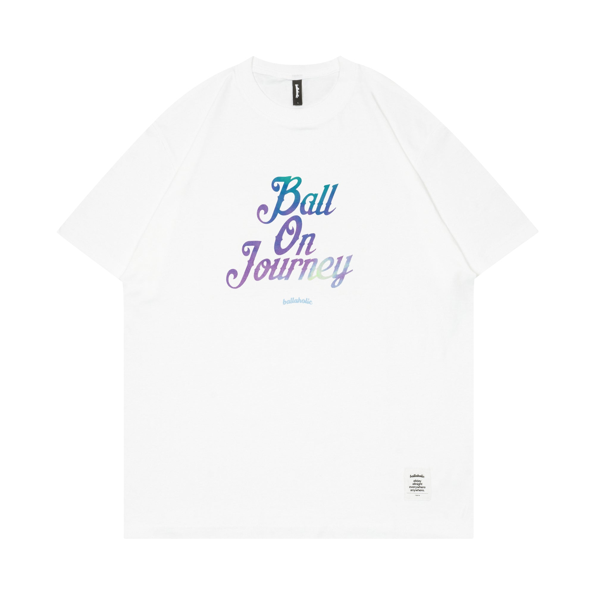 Ball On Journey Logo Tee (white/multi) – ballaholic Online Shop