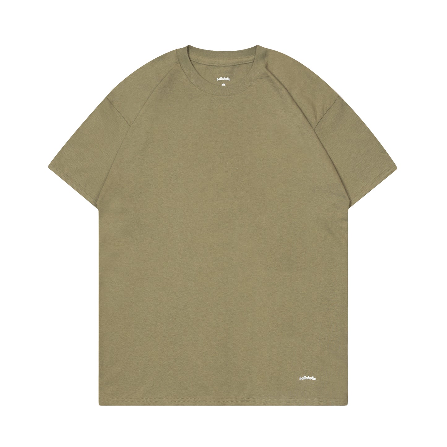 ballaholic 2 Pieces Crew Tee (sand khaki, dark orange)