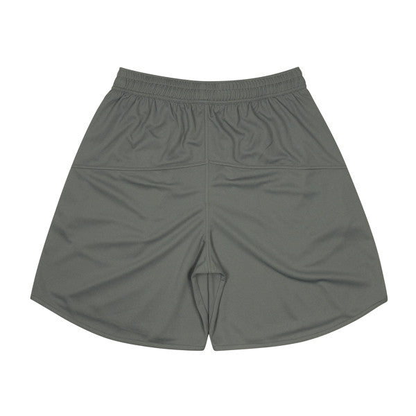 Basic Zip Shorts (charcoal gray/white)