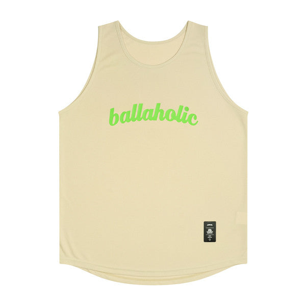 Logo Tank Top (biscotti/lime green)