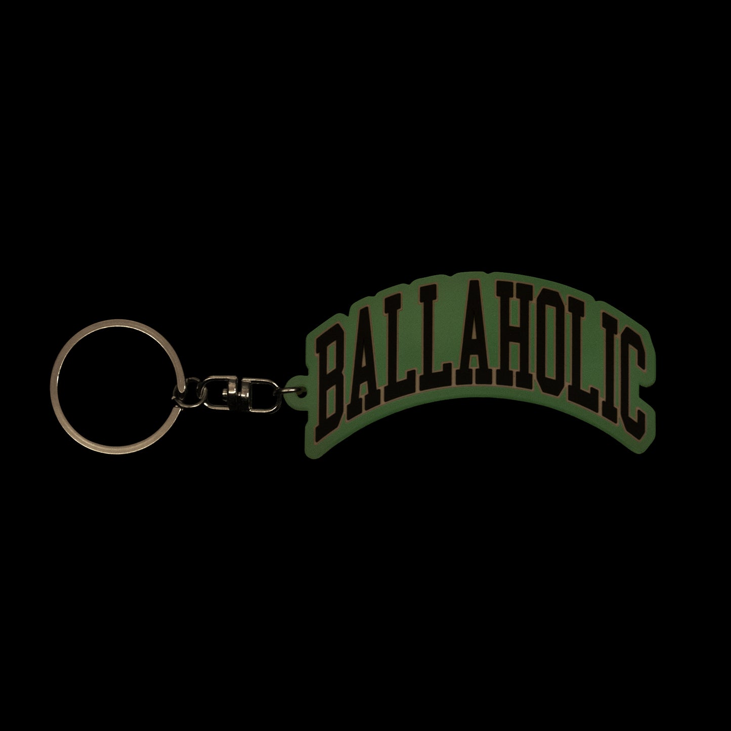 College Logo Luminous Keychain (black/white)
