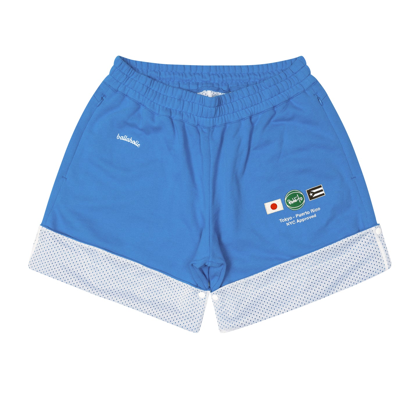 Bobbito x ballaholic 1990/2023 Hybrid Sweat Shorts (blue/white)