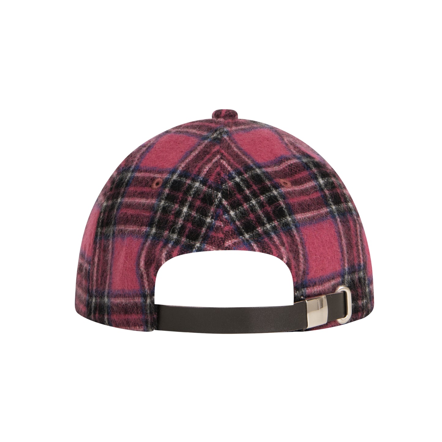 b 6P Wool Cap (pink check)