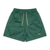 Logo Mesh Zip Shorts (dark green)