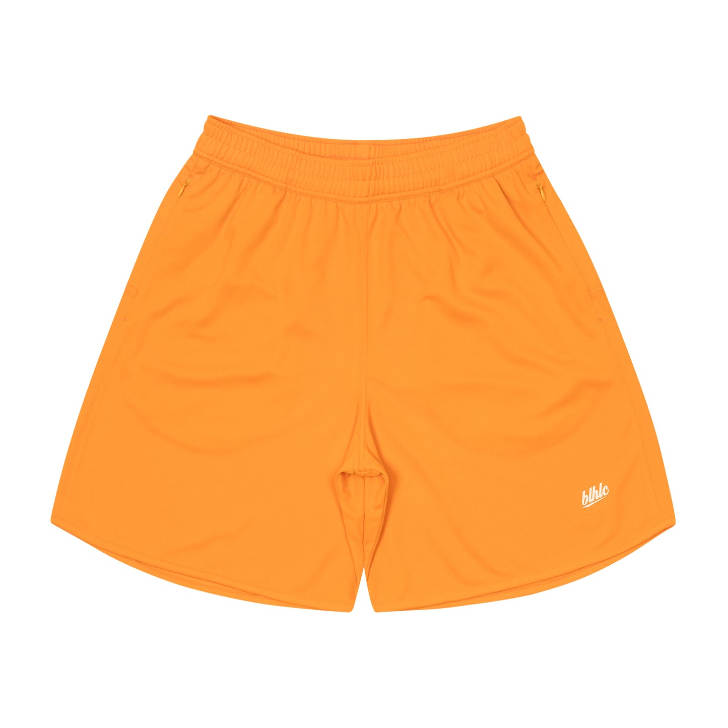 Basic Zip Shorts (tangerine orange/off white)
