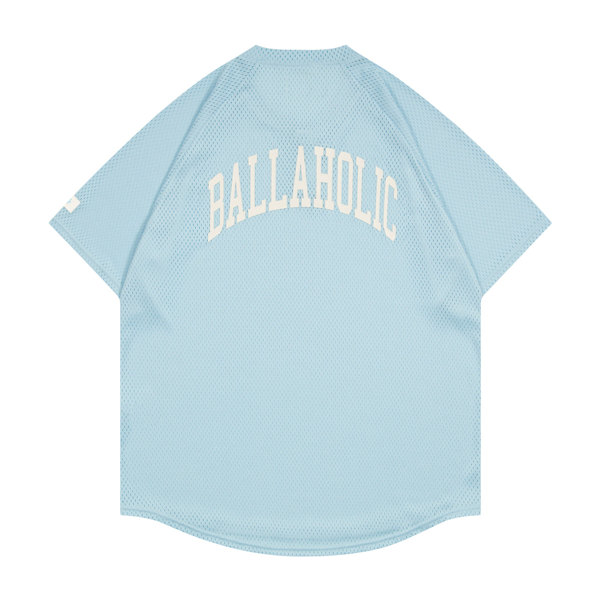 College Logo Mesh BB Shirt (light blue) – ballaholic