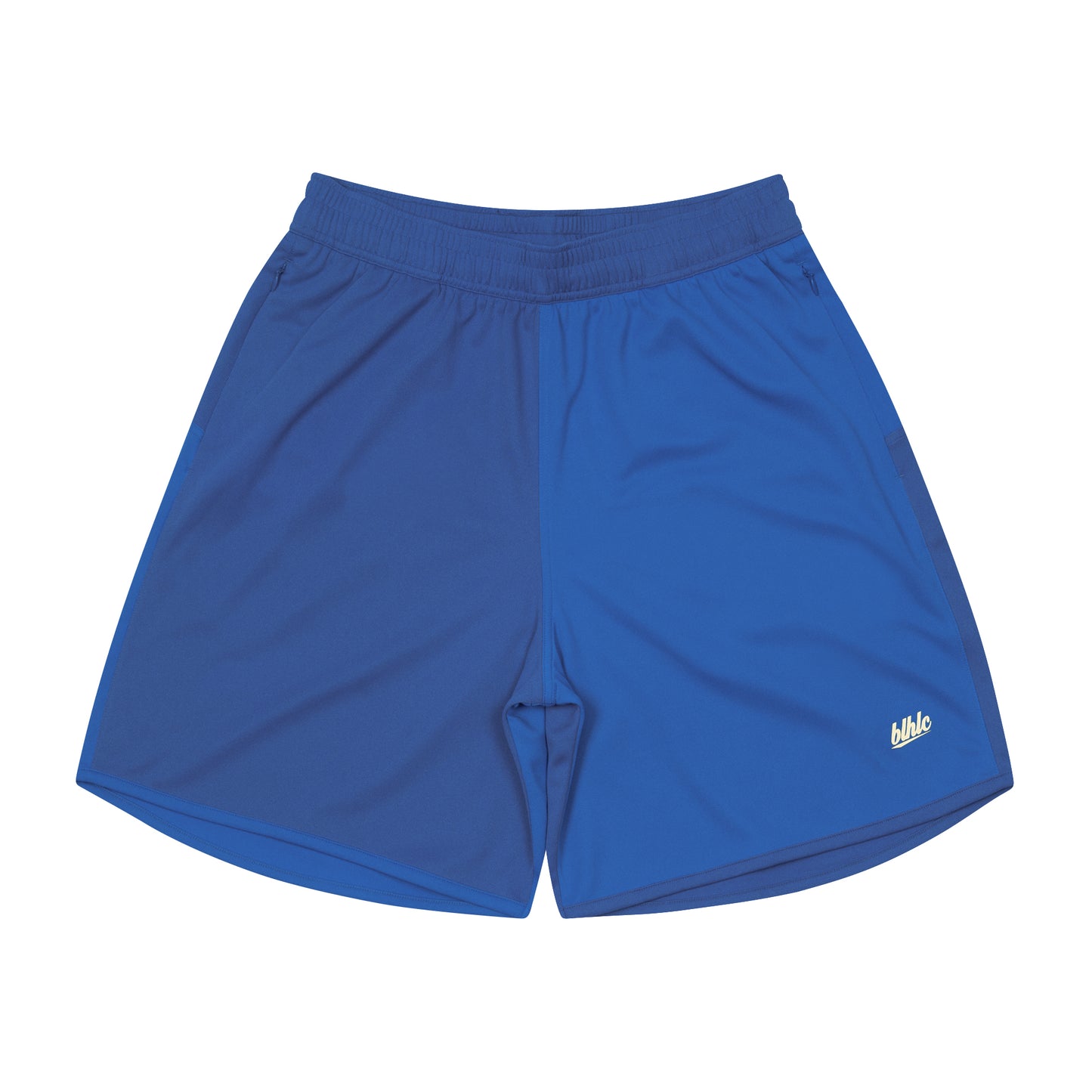 2 Tone Basic Zip Shorts (blue)