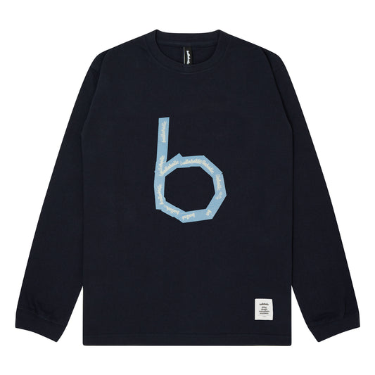 b-Taped Long Tee (navy)