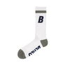 B Socks (white/navy/gray)